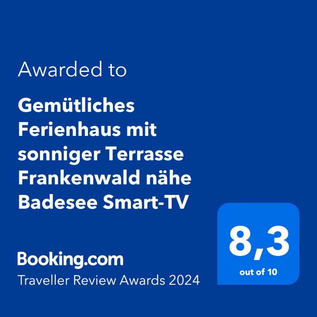 Gemuetliches Ferienhaus Mit Sonniger Terrasse Frankenwald Naehe Badesee Smart-Tv Lichtenberg  外观 照片